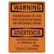 Signmission OSHA Sign, Permission To Use Scaffold Bilingual, 14in X 10in Rigid Plastic, 10" W, 14" L, Landscape OS-WS-P-1014-L-12752 - alternate 1